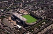 5 June 1999; An aerial view of Croke Park in Dublin during stadium renovations. Photo by Ray McManus/Sportsfile