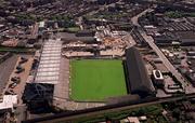 5 June 1999; An aerial view of Croke Park in Dublin during stadium renovations. Photo by Ray McManus/Sportsfile