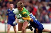 6 June 1999; Darren Fay of Meath in action against Conan Daye of Wicklow during the Bank of Ireland Leinster Senior Football Championship quarter-final match between Meath and Wicklow at Croke Park in Dublin. Photo by Brendan Moran/Sportsfile