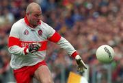 20 June 1999; Geoffrey McGonagle of Derry during the Bank of Ireland Ulster Senior Football Championship quarter-final match between Derry and Cavan at Casement Park in Belfast. Photo by David Maher/Sportsfile