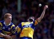 6 June 1999; Sean McMahon of Clare in action against Declan Ryan of Tipperary during the Guinness Munster Senior Hurling Championship semi-final match between Clare and Tipperary at Páirc Uí Chaoimh in Cork. Photo by Ray McManus/Sportsfile