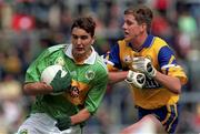 20 June 1999; Maurice Fitzgerald of Kerry in action against Conor Whelan of Clare during the Bank of Ireland Munster Senior Football Championship semi-final match between Kerry and Clare at Fitzgerald Stadium in Killarney, Kerry. Photo by Brendan Moran/Sportsfile