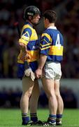 6 June 1999; Niall Gilligan of Clare and Liam Sheedy of Tipperary during the Guinness Munster Senior Hurling Championship semi-final match between Clare and Tipperary at Páirc Uí Chaoimh in Cork. Photo by Ray McManus/Sportsfile