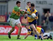 20 June 1999; Niall Hawes of Clare in action against Aodán MacGearailt of Kerry during the Bank of Ireland Munster Senior Football Championship semi-final match between Kerry and Clare at Fitzgerald Stadium in Killarney, Kerry. Photo by Brendan Moran/Sportsfile