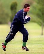 25 May 1999; Niall Quinn during a Republic of Ireland training session at the Nuremore Hotel in Carrickmacross, Monaghan Photo by Brendan Moran/Sportsfile