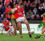 6 June 1999; Paddy McKeever of Armagh shoots at goal during the Bank of Ireland Ulster Senior Football Championship quarter-final match between Donegal and Armagh at MacCumhail Park in Ballybofey, Donegal. Photo by Ray Lohan/Sportsfile