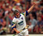 30 May 1999; Paul Flynn of Waterford celebrates after scoring his side's first goal during the Guinness Munster Senior Hurling Championship quarter-final match between Limerick and Waterford at Páirc Uí Chaoimh in Cork. Photo by Ray McManus/Sportsfile