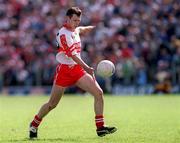 *** Local Caption *** 20 June 1999; Paul McFlynn of Derry during the Bank of Ireland Ulster Senior Football Championship quarter-final match between Cavan and Derry at Breffni Park in Cavan. Photo by Damien Eagers/Sportsfile
