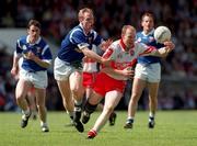 20 June 1999; Seamus Downey of Derry in action against Anthony Forde of Cavan during the Bank of Ireland Ulster Senior Football Championship quarter-final match between Cavan and Derry at Breffni Park in Cavan. Photo by Damien Eagers/Sportsfile