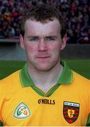 6 June 1999; Tony Boyle of Donegal ahead of the Bank of Ireland Ulster Senior Football Championship quarter-final match between Donegal and Armagh at MacCumhail Park in Ballybofey, Donegal. Photo by Ray Lohan/Sportsfile
