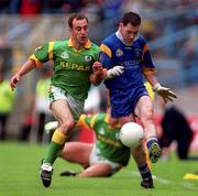 6 June 1999; Trevor Doyle of Wicklow in action against Paddy Reynolds of Meath during the Bank of Ireland Leinster Senior Football Championship quarter-final match between Meath and Wicklow at Croke Park in Dublin. Photo by Brendan Moran/Sportsfile