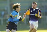 19 February 2006; Marty O'Connell, Salthill Knocknacarra, in action against Pat Burke, Kilmacud Crokes. AIB All-Ireland Club Football Championship, Semi-Final, Salthill Knocknacarra v Kilmacud Crokes, Pearse Park, Longford. Picture credit: Damien Eagers / SPORTSFILE