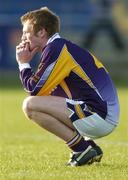 19 February 2006; A dejected Nicky McGrath, Kilmacud Crokes, at the end of the game. AIB All-Ireland Club Football Championship, Semi-Final, Salthill Knocknacarra v Kilmacud Crokes, Pearse Park, Longford. Picture credit: Damien Eagers / SPORTSFILE