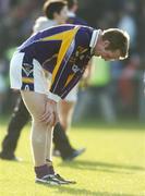 19 February 2006; Nicky McGrath, Kilmacud Crokes, at the end of the game. AIB All-Ireland Club Football Championship, Semi-Final, Salthill Knocknacarra v Kilmacud Crokes, Pearse Park, Longford. Picture credit: Damien Eagers / SPORTSFILE