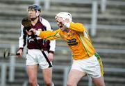 19 February 2006; Antrim's Johnny McIntosh celebrates his late winning goal. Allianz National Hurling League, Antrim v Galway, Casement Park, Belfast, Co. Antrim. Picture credit: Oliver McVeigh / SPORTSFILE