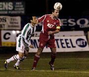 20 February 2006; Darren Kelly, Portadown, in action against Neale Fenn, Cork City. Setanta Cup, Group 1, Portadown v Cork City, Shamrock Park, Portadown, Co. Armagh. Picture credit: Damien Eagers / SPORTSFILE