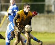 15 February 2006; Ross McConnell, DCU, in action against Garda College. Datapac Sigerson Cup, Quarter-Final, Garda College v DCU, Garda College Sportsfield Complex, Templemore, Co. Tipperary. Picture credit: Matt Browne / SPORTSFILE
