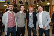 1 May 2014; Tom O'Halloran, Cillian Morrison, Conor Cannon and Dean Clarke at the UCD Sports Awards 2013/2014. Astra Hall, UCD, Belfield, Dublin. Picture credit: Stephen McCarthy / SPORTSFILE