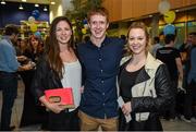 1 May 2014; Dayna Clegg, David Prendergast and Jess Stallard at the UCD Sports Awards 2013/2014. Astra Hall, UCD, Belfield, Dublin. Picture credit: Stephen McCarthy / SPORTSFILE