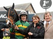 2 May 2014; Jockey Tony McCoy and owner JP McManus with Jezki after winning the Racing Post Champion Hurdle, Punchestown Racecourse, Punchestown, Co. Kildare. Picture credit: Matt Browne / SPORTSFILE