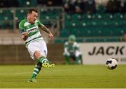 2 May 2014; Gary McCabe, Shamrock Rovers, takes a penalty which he subsequently missed. Airtricity League Premier Division, Shamrock Rovers v Limerick FC, Tallaght Stadium, Tallaght, Co. Dublin. Picture credit: Ramsey Cardy / SPORTSFILE