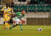 2 May 2014; Gary McCabe, Shamrock Rovers, steps up to take a penalty which he subsequently missed. Airtricity League Premier Division, Shamrock Rovers v Limerick FC, Tallaght Stadium, Tallaght, Co. Dublin. Picture credit: Ramsey Cardy / SPORTSFILE