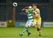 2 May 2014; Simon Madden, Shamrock Rovers, in action against Darragh Rainsford, Limerick FC. Airtricity League Premier Division, Shamrock Rovers v Limerick FC, Tallaght Stadium, Tallaght, Co. Dublin. Picture credit: Ramsey Cardy / SPORTSFILE
