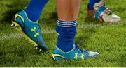 2 May 2014; A detailed view of the Under Armour boots worn by Jordi Murphy, Leinster. Celtic League 2013/14, Round 21, Ulster v Leinster. Ravenhill Park, Belfast, Co. Antrim. Picture credit: Stephen McCarthy / SPORTSFILE