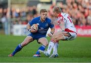 2 May 2014; Ian Madigan, Leinster, in action against Luke Marshall, Ulster. Celtic League 2013/14, Round 21, Ulster v Leinster, Ravenhill Park, Belfast, Co. Antrim. Picture credit: Oliver McVeigh / SPORTSFILE