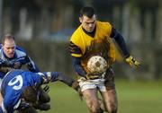 15 February 2006; Paul Casey, DCU, in action against Garda College. Datapac Sigerson Cup, Quarter-Final, Garda College v DCU, Garda College Sportsfield Complex, Templemore, Co. Tipperary. Picture credit: Matt Browne / SPORTSFILE