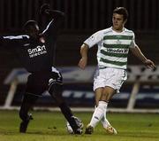 24 February 2006; James Duffy, Shamrock Rovers, in action against Mark Rutherford, St. Patrick's Athletic. Pre-Season Friendly, St. Patrick's Athletic v Shamrock Rovers, Richmond Park, Dublin. Picture credit: David Maher / SPORTSFILE