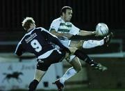 24 February 2006; Ray Scully, Shamrock Rovers, in action against Paul Keegan, St. Patrick's Athletic. Pre-Season Friendly, St. Patrick's Athletic v Shamrock Rovers, Richmond Park, Dublin. Picture credit: David Maher / SPORTSFILE