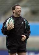 25 February 2006; A relaxed Marcus Horan during the captain's run. Ireland captain's run, Lansdowne Road, Dublin. Picture credit: Brendan Moran / SPORTSFILE