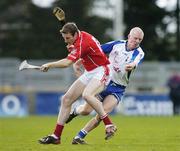 26 February 2006; John Mullane, Waterford, in action against Graham Callanan, Cork. Allianz National Hurling League, Division 1A, Round 2, Cork v Waterford, Pairc Ui Rinn, Cork. Picture credit: Pat Murphy / SPORTSFILE