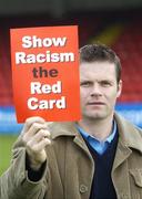 27 February 2006; GPA Chief Executive, Dessie Farrell, at the launch of a major educational initiative to show Racism the Red Card in Ireland, which is a campaign aimed at getting the anti-racism message across through the medium of education and sport. Tolka Park, Dublin. Picture credit: Damien Eagers / SPORTSFILE