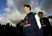 28 February 2006; Robbie Keane, who was announced as the new Republic of Ireland captain, after squad training. Lansdowne Road, Dublin. Picture credit: David Maher / SPORTSFILE