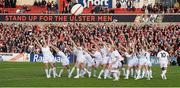 2 May 2014; Dancers during the opening cermony of the redeveloped Ravenhill Stadium. Celtic League 2013/14, Round 21, Ulster v Leinster, Ravenhill Park, Belfast, Co. Antrim. Picture credit: Oliver McVeigh / SPORTSFILE