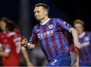 3 May 2014; Conan Byrne, St. Patrick's Athletic, celebrates after scoring his side's second goal. Airtricity League Premier Division, Sligo Rovers v St Patrick's Athletic, The Showgrounds, Sligo. Picture credit: Oliver McVeigh / SPORTSFILE