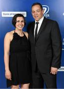 3 May 2014; Leinster forwards coach Jono Gibbes and his wife Marina at the Leinster Rugby Awards Ball. The annual Leinster Rugby Awards Ball Awards Ball took place in the Mansion House, Saturday evening where Jack McGrath was awarded the Bank of Ireland Leinster Rugby Players' Player of the Year and Marty Moore was awarded the Best Menswear Young Player of the Year award. Risteard Cooper was the Master of Ceremonies on a great night which also acknowledged the outstanding contributions of Leo Cullen and Brian O’Driscoll as they retire at the end of the season. For a full list of award winners and more information log on to www.leinsterrugby.ie. Picture credit: Stephen McCarthy / SPORTSFILE