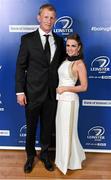 3 May 2014; Leo Cullen and his wife Dairine Kennedy at the Leinster Rugby Awards Ball. The annual Leinster Rugby Awards Ball Awards Ball took place in the Mansion House, Saturday evening where Jack McGrath was awarded the Bank of Ireland Leinster Rugby Players' Player of the Year and Marty Moore was awarded the Best Menswear Young Player of the Year award. Risteard Cooper was the Master of Ceremonies on a great night which also acknowledged the outstanding contributions of Leo Cullen and Brian O’Driscoll as they retire at the end of the season. For a full list of award winners and more information log on to www.leinsterrugby.ie. Picture credit: Stephen McCarthy / SPORTSFILE