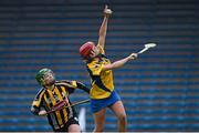4 May 2014; Kathleen Horgan, Clare, in action against Aoife Neary, Kilkenny. Irish Daily Star National Camogie League Division 1 Final, Kilkenny v Clare, Semple Stadium, Thurles, Co. Tipperary. Picture credit: Diarmuid Greene / SPORTSFILE