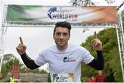 4 May 2014; Dublin footballer Bernard Brogan before the Wings For Life World Run. Participants in Killarney joined thousands more in 31 other countries at exactly the same time in the unique running race, all in aid of spinal cord injury research. Killarney, Co. Kerry. Picture credit: Ramsey Cardy / SPORTSFILE