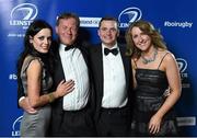 3 May 2014; Debra Mahood, Hugh Pitt, Dave McGivern and Breffni O'Rourke at the Leinster Rugby Awards Ball. The annual Leinster Rugby Awards Ball Awards Ball took place in the Mansion House, Saturday evening where Jack McGrath was awarded the Bank of Ireland Leinster Rugby Players' Player of the Year and Marty Moore was awarded the Best Menswear Young Player of the Year award. Risteard Cooper was the Master of Ceremonies on a great night which also acknowledged the outstanding contributions of Leo Cullen and Brian O’Driscoll as they retire at the end of the season. For a full list of award winners and more information log on to www.leinsterrugby.ie. Picture credit: Stephen McCarthy / SPORTSFILE