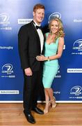 3 May 2014; Tom Denton & Alexandra Little at the Leinster Rugby Awards Ball. The annual Leinster Rugby Awards Ball Awards Ball took place in the Mansion House, Saturday evening where Jack McGrath was awarded the Bank of Ireland Leinster Rugby Players' Player of the Year and Marty Moore was awarded the Best Menswear Young Player of the Year award. Risteard Cooper was the Master of Ceremonies on a great night which also acknowledged the outstanding contributions of Leo Cullen and Brian O’Driscoll as they retire at the end of the season. For a full list of award winners and more information log on to www.leinsterrugby.ie. Picture credit: Stephen McCarthy / SPORTSFILE