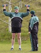 28 February 2006; Paul O'Connell during Ireland rugby squad training. St. Gerard's School, Bray, Co. Wicklow. Picture credit: Brian Lawless / SPORTSFILE