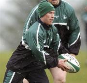 28 February 2006; Peter Stringer in action during Ireland rugby squad training. St. Gerard's School, Bray, Co. Wicklow. Picture credit: Brian Lawless / SPORTSFILE