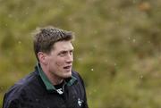 28 February 2006; Ronan O'Gara after Ireland rugby squad training. St. Gerard's School, Bray, Co. Wicklow. Picture credit: Brian Lawless / SPORTSFILE