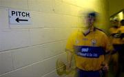 26 February 2006; Tommy Holland, Clare, makes his way onto the pitch before the start of the game. Allianz National Hurling League, Division 1A, Round 2, Wexford v Clare, Wexford Park, Wexford. Picture credit: Matt Browne / SPORTSFILE