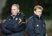 1 March 2006; Republic of Ireland assistant manager Kevin McDonald, left, with manager Steve Staunton. International Friendly, Republic of Ireland v Sweden, Lansdowne Road, Dublin. Picture credit: Brendan Moran / SPORTSFILE