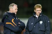 1 March 2006; Steve Staunton, Republic of Ireland manager, with assistant manager Kevin McDonald. International Friendly, Republic of Ireland v Sweden, Lansdowne Road, Dublin. Picture credit: Brendan Moran / SPORTSFILE